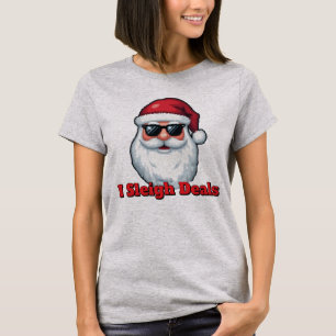 T-shirt Père Noël Tueur de Deals Drôle de Shopping de Vaca
