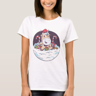 T-shirt Père Noël Unicorn