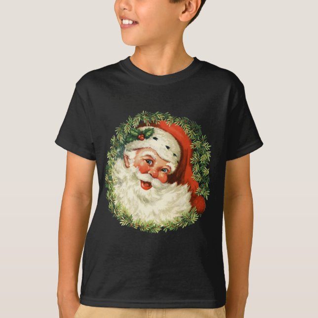 T-shirt Père Noël vintage (Devant)