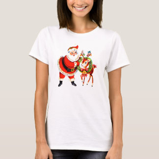 T-shirt Père Noël vintage et renne
