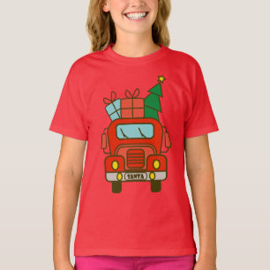 T-shirt Père Noël vue de devant Joyeux Noël