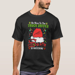 T-shirt Père Noël Xmas Pajamas Soyez Gentils Avec Le Chr C