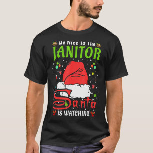 T-shirt Père Noël Xmas Pajamas Soyez Gentils Avec Le Janvi