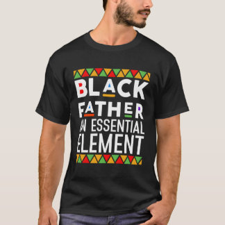 T-shirt Père noir La Fête des pères Elet essentielle Noir