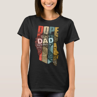 T-shirt Père Noir Médicament Pour Hommes Mois De L'Histoir
