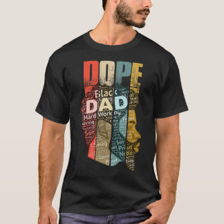 T-shirt Père Noir Médicament Pour Les Hommes Mois De L'His