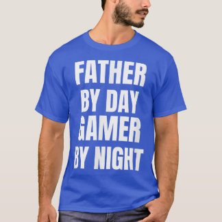 T-shirt Père Par Jour Joueur Par Nuit