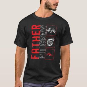 T-shirt Père Pit Crew Voiture Course Course Pilote Racecar