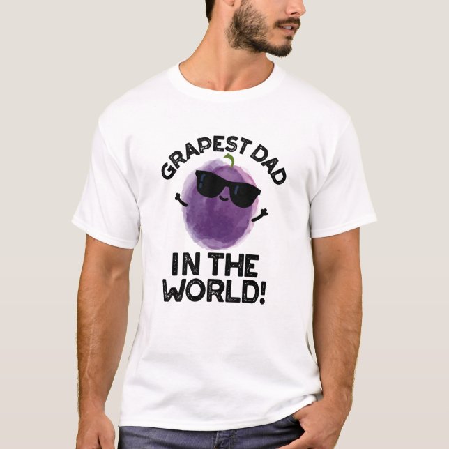 T-shirt Père Raisin Dans Le Monde Drôle Fruit Pun (Devant)