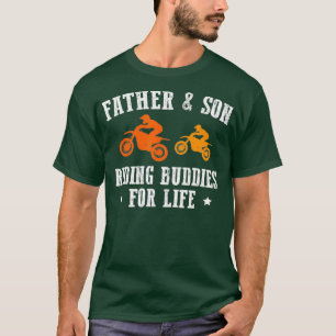 T-shirt Père Son Épouses De Riding Vélo Dirt Motocross