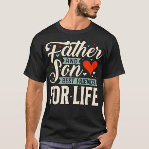 T-shirt Père Son Meilleur Amis De La Vie Famille