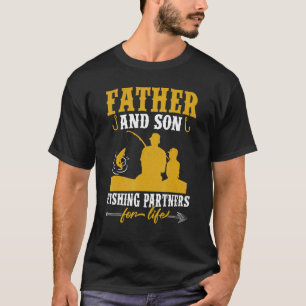 T-shirt Père vintage Fils Pêche Partenaires Pour La Vie Pa