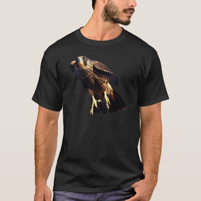T-shirt PEREGRINE FALCON Wildlife Raptor Shirt Collection (Devant)