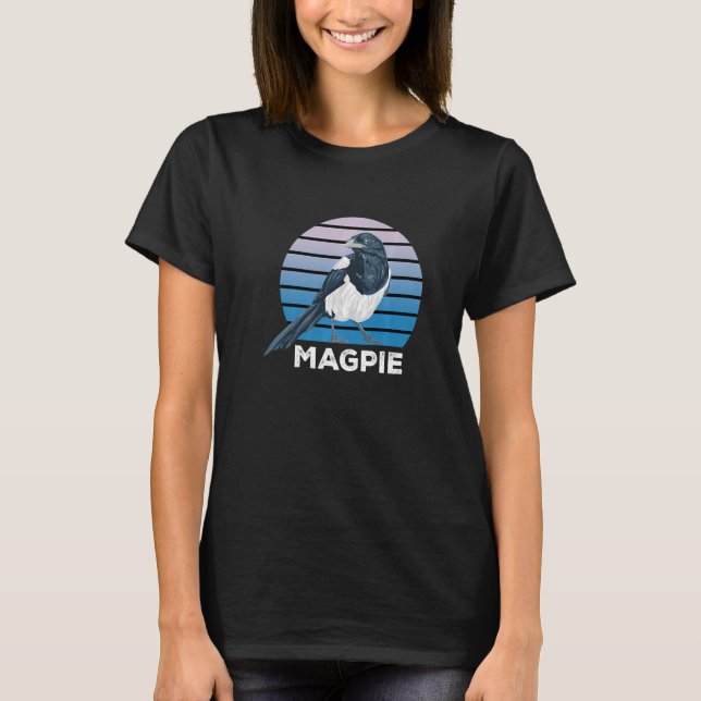 T-shirt Perfect  cute Magpie Bird (Devant)