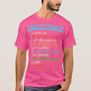 T-shirt Perfect Day Gamer Gifts for Teen, Boys, Girls  Vid