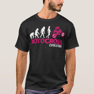 T-shirt Perfection de l'évolution d'un don de femme motocr