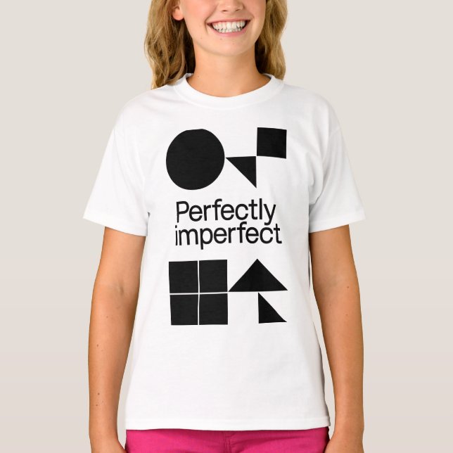 T-shirt Perfectly Imperfect - Geometric Harmony (Devant)