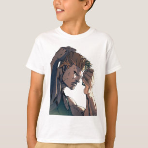 T-shirt Perfidie peignant des cheveux