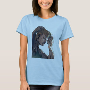 T-shirt Perfidie peignant des cheveux