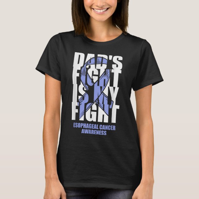 T-shirt Période de sensibilisation au cancer de l'oesophag (Devant)