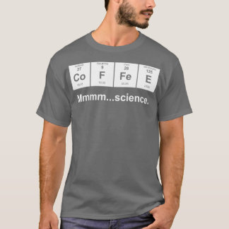T-shirt Periodic Table of Coffee White 