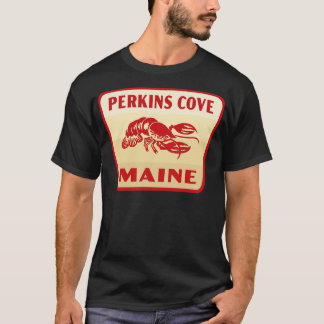 T-shirt Perkins Cove Maine Insigne rétro Tan