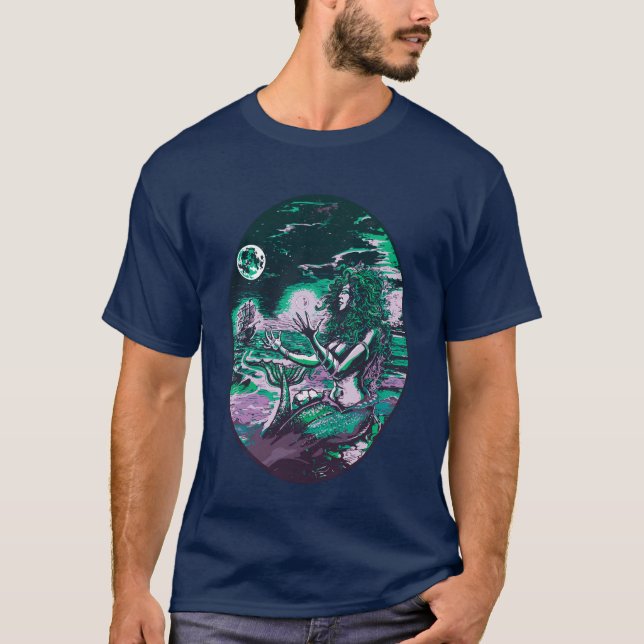 T-shirt Perle de l'Atlantide de sirène de sirène (Devant)