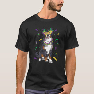 T-shirt Perles Bernese Mountain Mardi Gras Chien Maman Pap