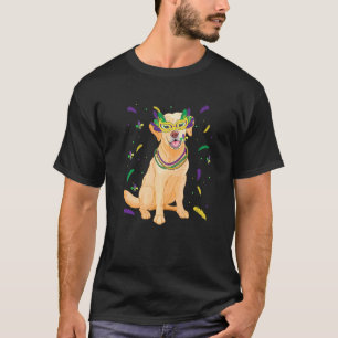 T-shirt Perles & Masque Labrador Retriever Mardi Gras Mama