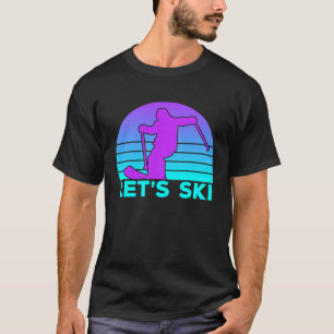 T-shirt Permet Ski Retro Skier Vintage