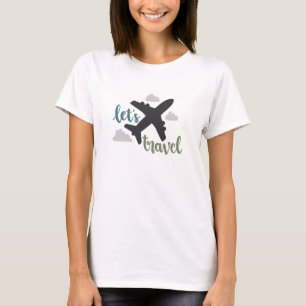 T-shirt Permet Voyager Avion Vacances Vol