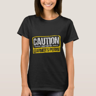 T-shirt Permis d'Apprenti Conducteur Chemise de Prudence J