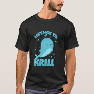 T-shirt Permis de jeu de baleines pour Krill Long Sleeve