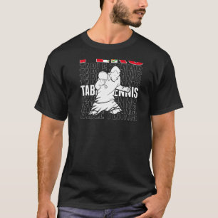 T-shirt Pérou Tennis de Table Soutien Thé De Ping Pong Pér