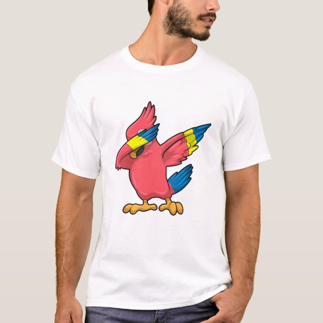 T-shirt Perroquet à Hip hop Dance Dab (Devant)