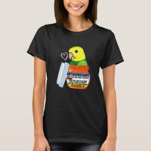 T-shirt Perroquet Antidépresseur Mignon I Double Tête Jaun
