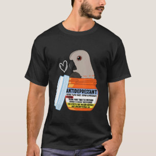 T-shirt Perroquet antidépresseur mignon I Perroquet à vent