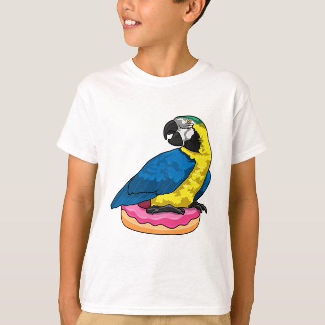 T-shirt Perroquet avec Donut (Devant)