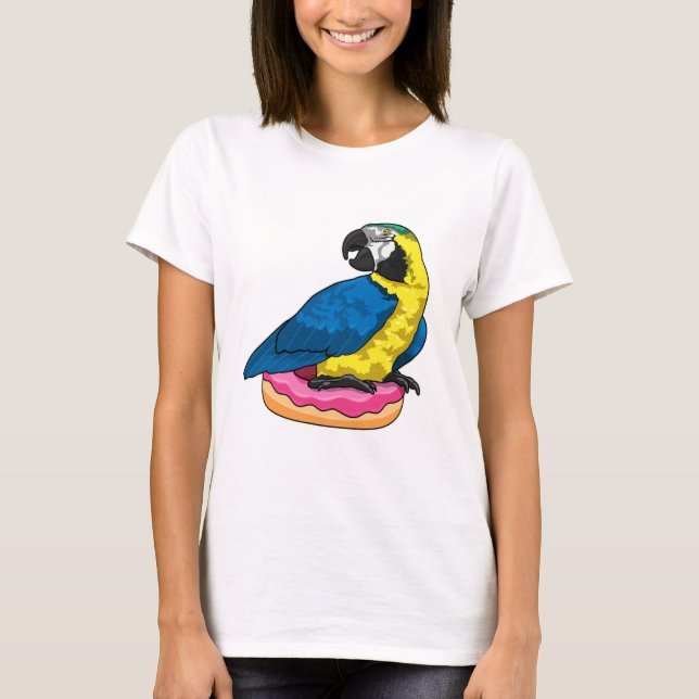 T-shirt Perroquet avec Donut (Devant)