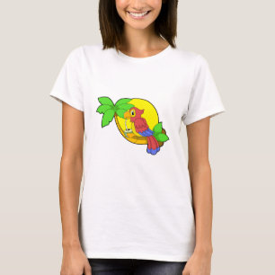 T-shirt Perroquet avec noix de coco