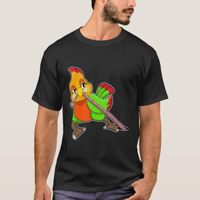 T-shirt Perroquet avec ver (Devant)