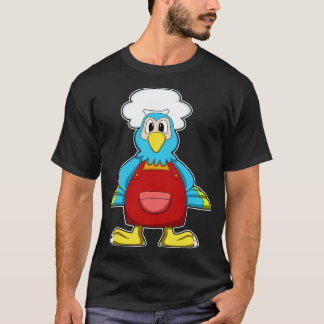 T-shirt Perroquet comme cuire avec tablier de Cuisine