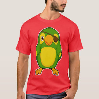 T-shirt Perroquet comme pirate avec Eyepatch