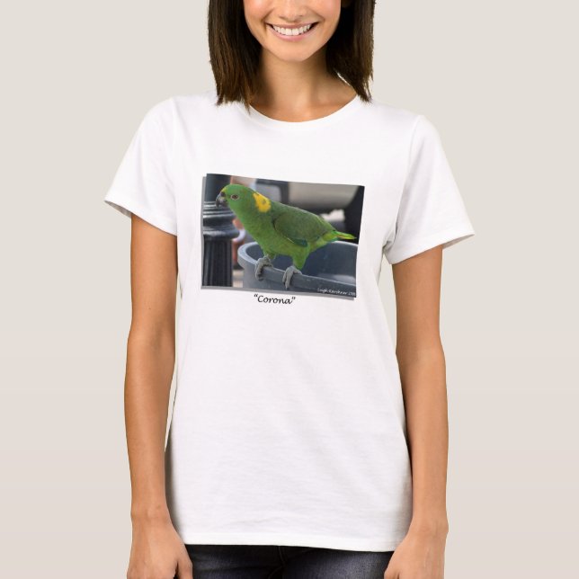 T-shirt Perroquet d'Amazone - "couronne " (Devant)