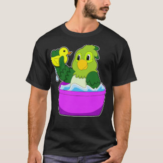 T-shirt Perroquet dans la baignoire avec canard