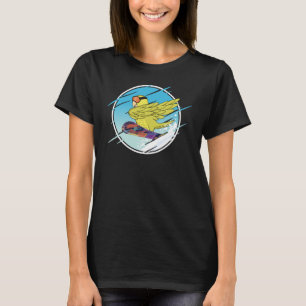 T-shirt Perroquet de snowboard I Parrotlet jaune