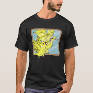 T-shirt Perroquet & Dragon Reflet I Jaune Ringnec indien