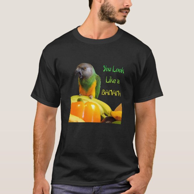 T-shirt Perroquet drôle du Sénégal (Devant)
