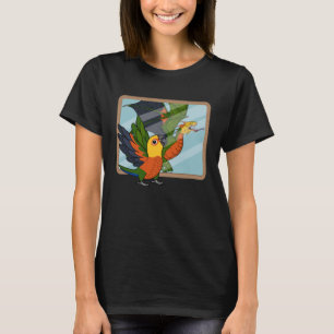 T-shirt Perroquet et dragon Réflexion I Jenday Conure 1