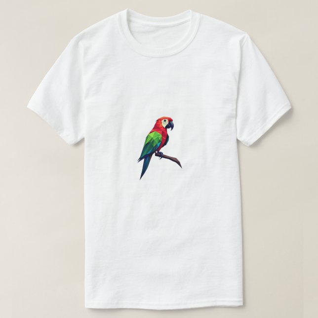 T-shirt Perroquet géométrique (Design devant)